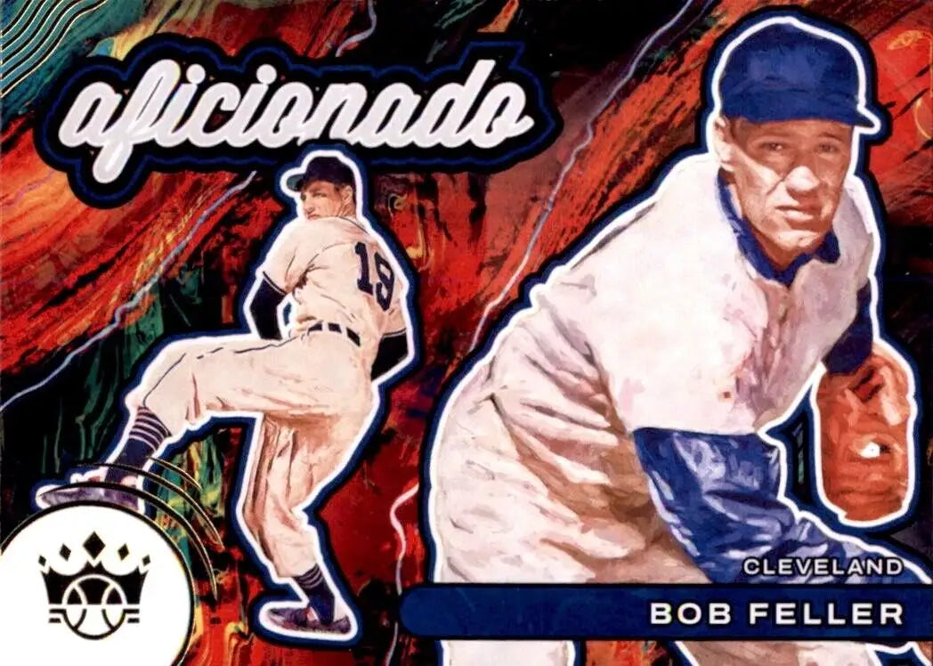 Bob Feller baseball card from 2022 Panini Diamond Kings Aficionado collection