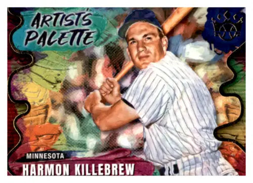 Harmon Killebrew baseball card from 2022 Panini Diamond Kings Artist’s Palette series