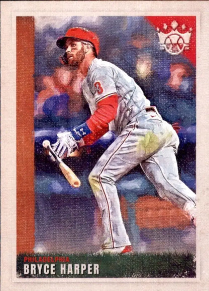 2022 Panini Diamond Kings Bryce Harper baseball card from Philadelphia Phillies MLB #47 NM