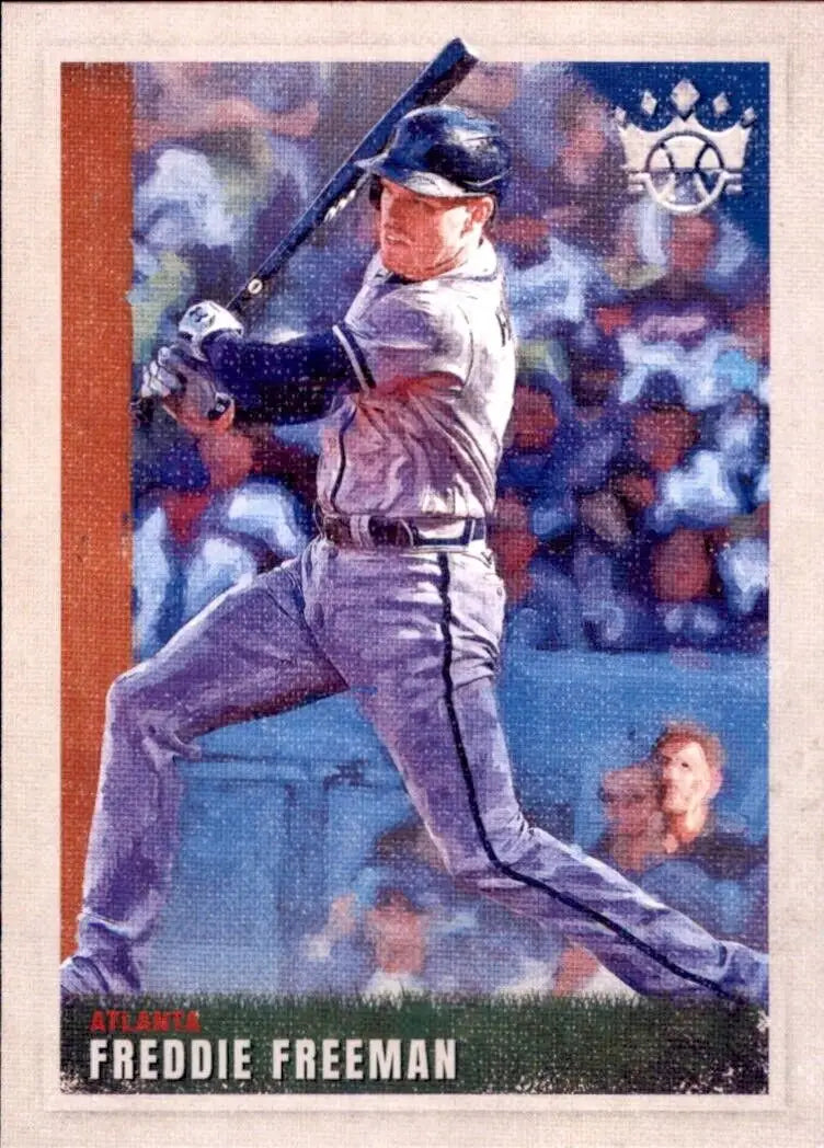 Freddie Freeman baseball card from 2022 Panini Diamond Kings Atlanta Braves MLB #56