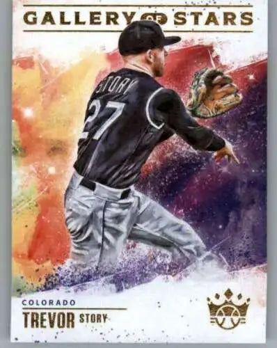 Trevor Story baseball card from 2022 Panini Diamond Kings Gallery of Stars original gloss