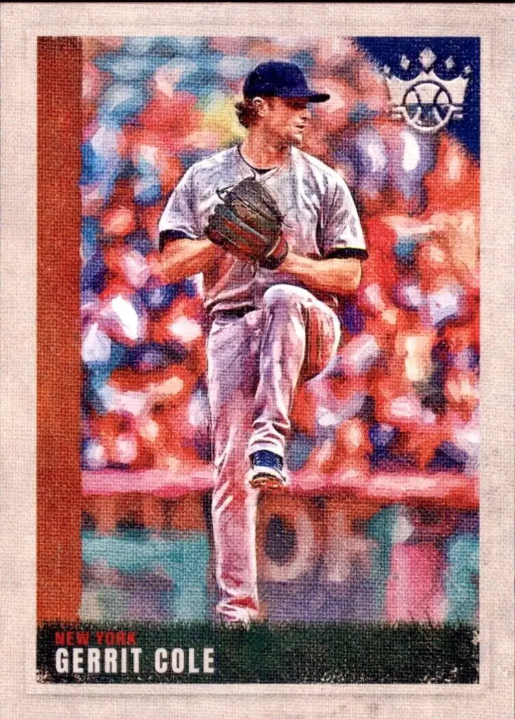 2022 Panini Diamond Kings Gerrit Cole Short Print New York Yankees MLB Baseball Card