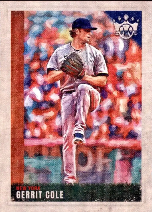 2022 Panini Diamond Kings Gerrit Cole Short Print New York Yankees MLB Baseball Card