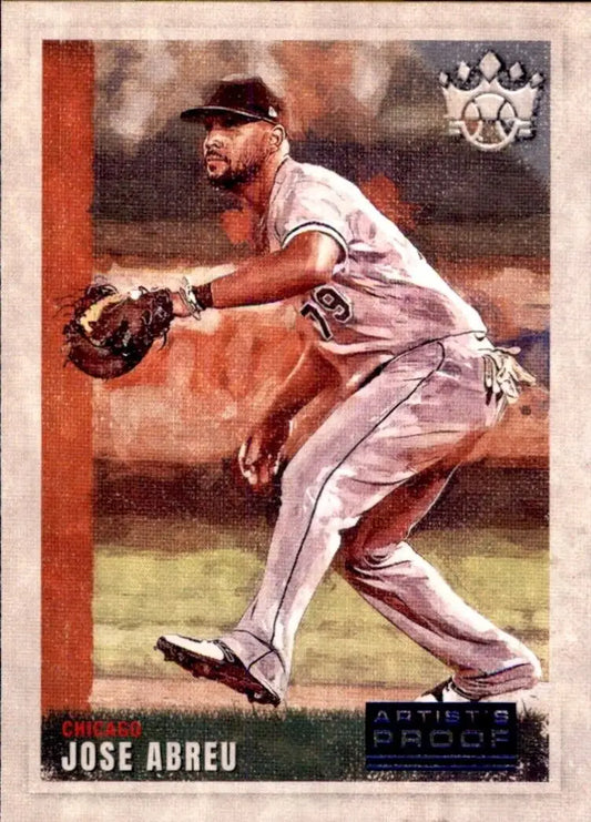 Baseball card of José Abreu from 2022 Panini Diamond Kings Chicago White Sox MLB