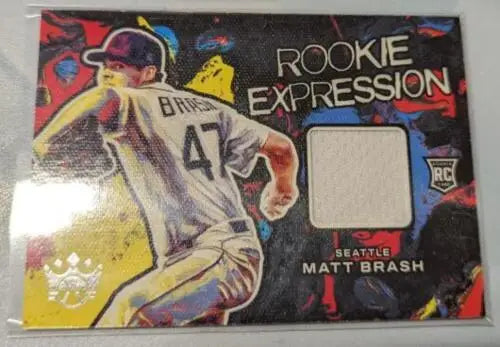 Matt Brash 2022 Panini Diamond Kings Rookie Expression baseball card with original gloss