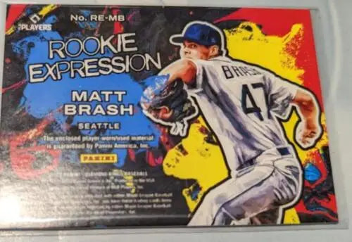 Matt Brash rookie baseball card from 2022 Panini Diamond Kings with original gloss