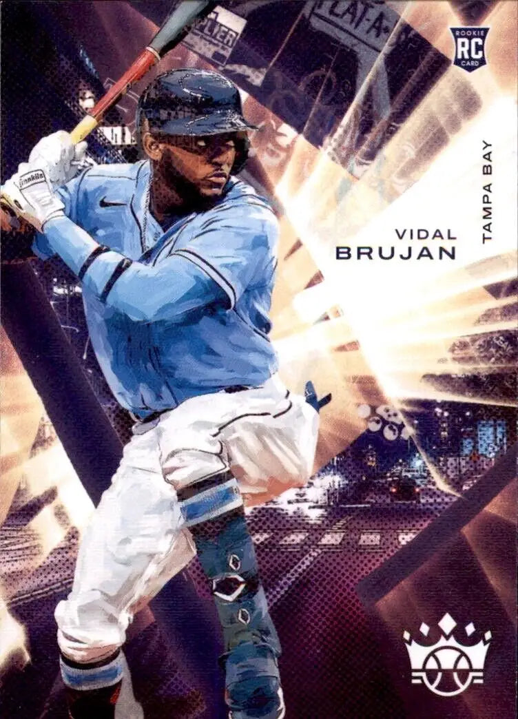 Vidal Brujan baseball card from 2022 Panini Diamond Kings Tampa Bay Rays MLB collection