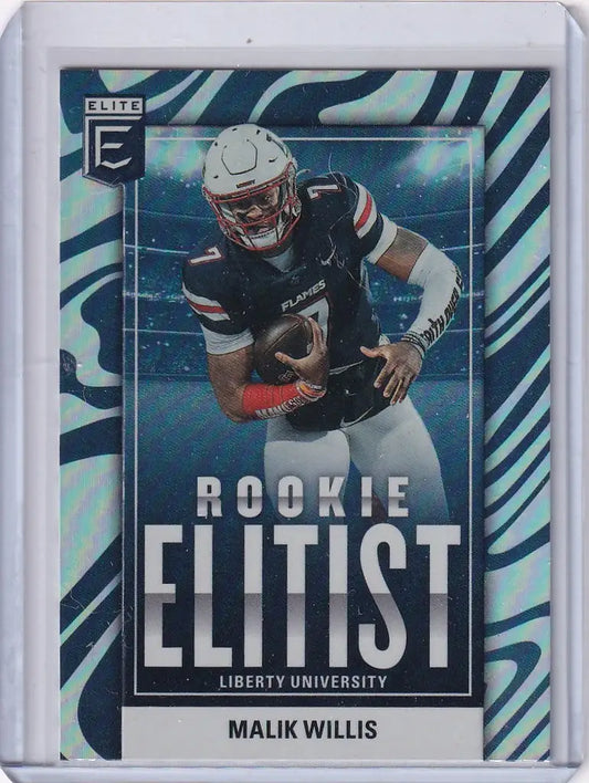 Football trading card of Malik Willis Tennessee from Panini Donruss Elite RE2