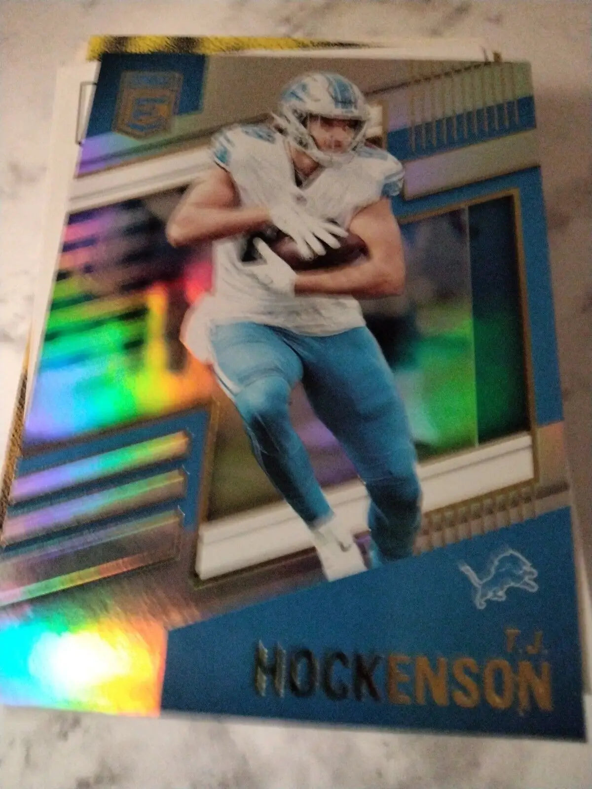 T.J. Hockenson 2022 Panini Donruss Elite #72 Detroit Lions Football Card