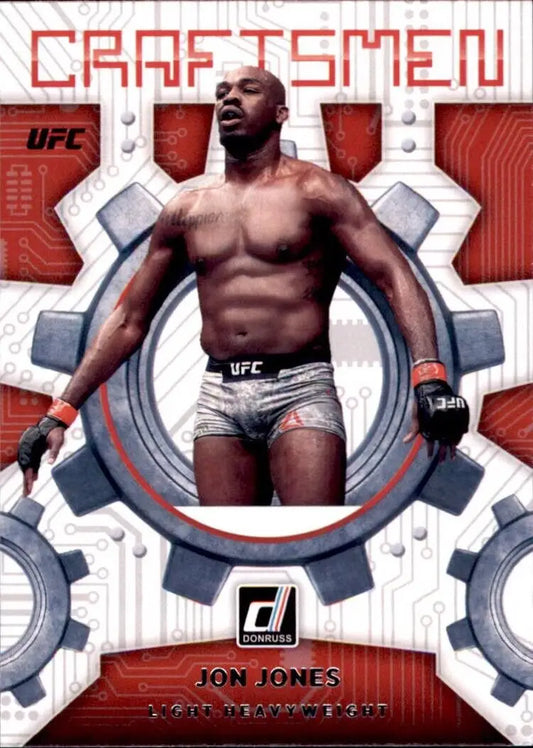 Craftsmen Jon Jones UFC trading card from Panini Donruss 2022 #15 Sports Cards Insert