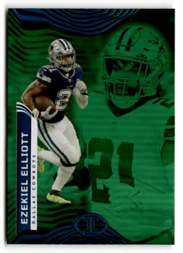 Ezekiel Elliott 2022 Panini Illusions football card with original gloss finish