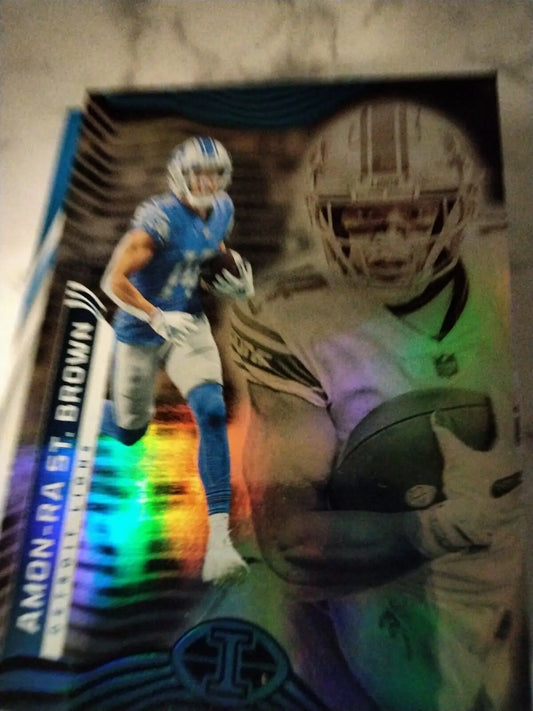 2022 Panini Illusions Amon-Ra St. Brown Base Card for Detroit Lions collectors