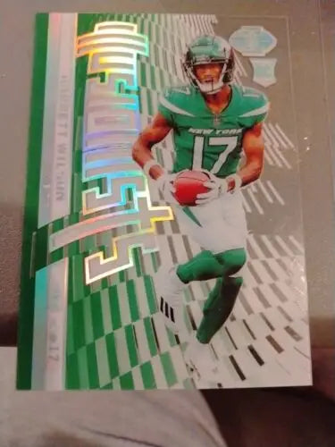 Garrett Wilson 2022 Panini Illusions Green RC Rookie Card New York Jets