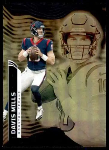 Davis Mills football card from 2022 Panini Illusions Retail with original gloss finish