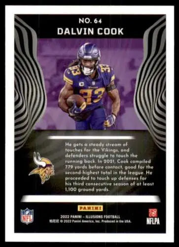 Dalvin Cook 2022 Panini Illusions Retail football card original gloss NM-MT Vikings