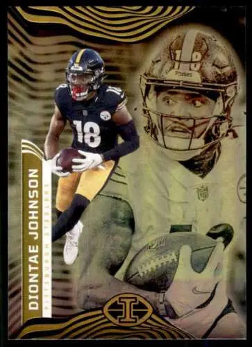 Diontae Johnson football card 2022 Panini Illusions Retail with original gloss finish