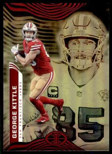 George Kittle 2022 Panini Illusions Retail football card with original gloss finish