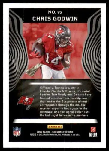 Chris Godwin football card from 2022 Panini Illusions Retail with original gloss finish