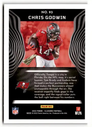 2022 Panini Illusions Retail Chris Godwin football card with original gloss from Buccaneers