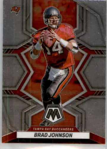 Brad Johnson football card from 2022 Panini Mosaic with original gloss, Buccaneers