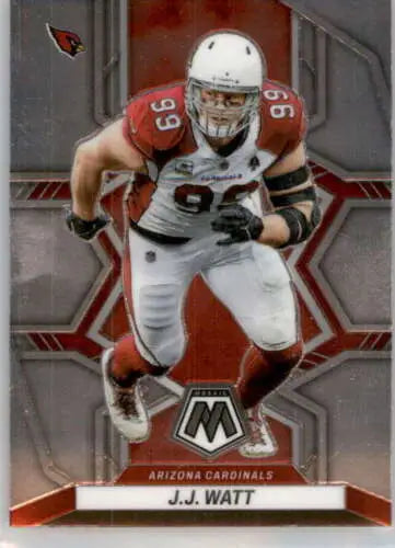 2022 Panini Mosaic #4 J.J. Watt football card featuring original gloss, Cardinals ID:49351