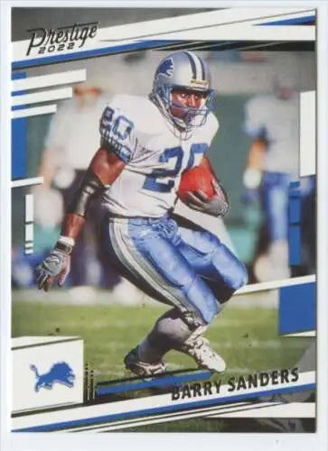 Barry Sanders 2022 Panini Prestige #103 football card with original gloss finish