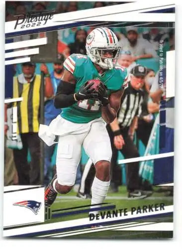 DeVante Parker football card from 2022 Panini Prestige with original gloss finish