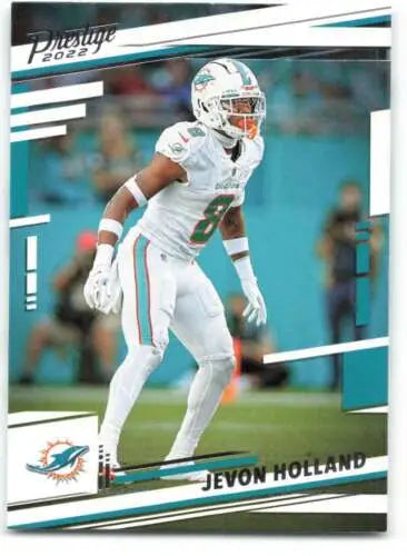 Jevon Holland football card featuring original gloss from 2022 Panini Prestige collection