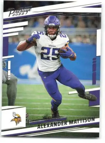 Alexander Mattison 2022 Panini Prestige football card NM-MT with original gloss finish