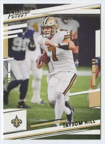 Taysom Hill football card from 2022 Panini Prestige with original gloss finish