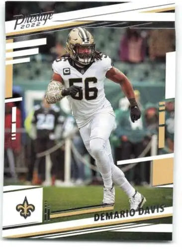 Demario Davis 2022 Panini Prestige football card featuring original gloss NM-MT Saints