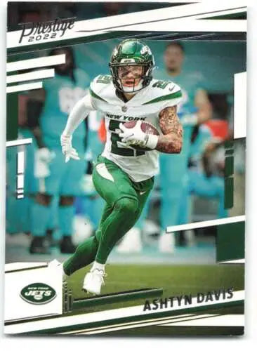 2022 Panini Prestige Ashtyn Davis football card with original gloss NY Jets