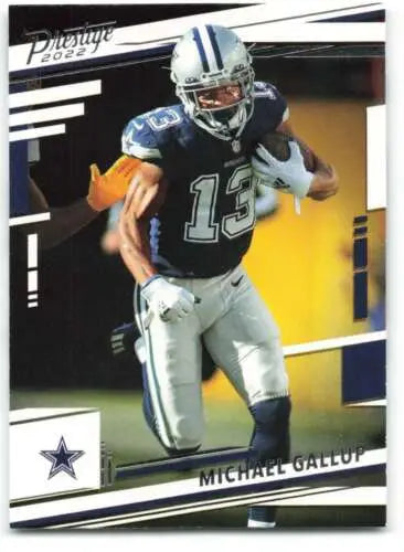 Michael Gallup 2022 Panini Prestige football card with original gloss and NM-MT condition