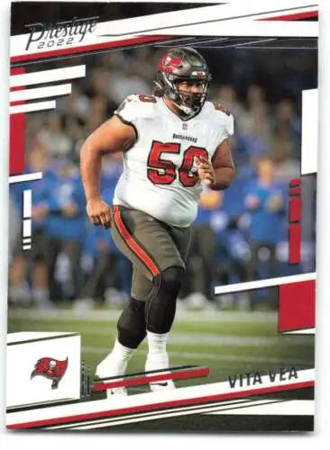 Vita Vea football card from 2022 Panini Prestige with original gloss display