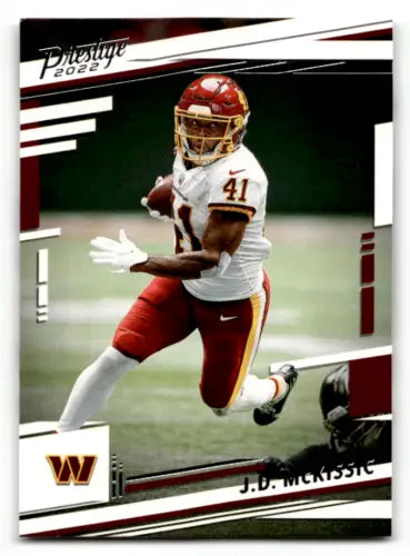 2022 Panini Prestige #294 J.D. McKissic football card in near mint condition