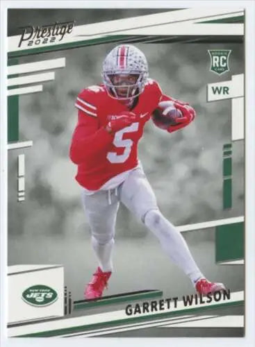 2022 Panini Prestige #308 Garrett Wilson NM Near Mint RC Rookie NY Jets original gloss