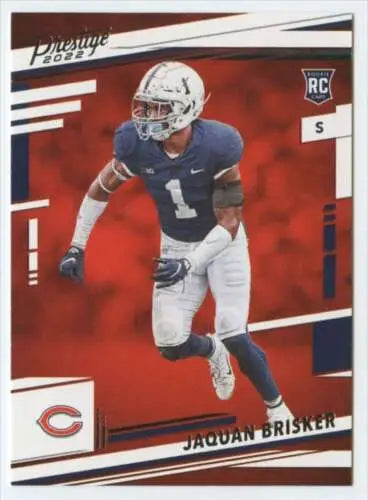 2022 Panini Prestige Jaquan Brisker NM-MT RC Rookie Card with original gloss finish