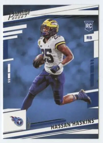 2022 Panini Prestige #348 Hassan Haskins rookie card with original gloss, Titans collectible