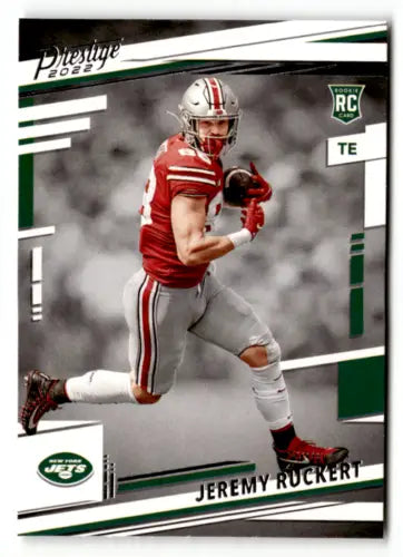 Jeremy Ruckert 2022 Panini Prestige NM RC Rookie card with original gloss for NY Jets