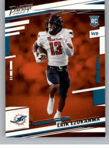 Erik Ezukanma 2022 Panini Prestige football card with original gloss rookie design