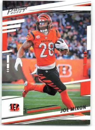 Joe Mixon football card 2022 Panini Prestige #58 original gloss Bengals collectible