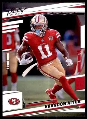 Brandon Aiyuk 2022 Panini Prestige Football Card San Francisco 49ers #267