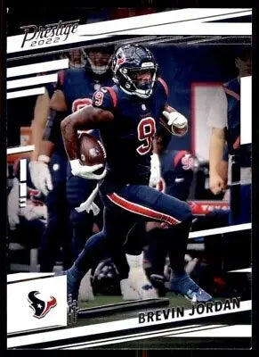 Football card of Brevin Jordan from Panini Prestige featuring Houston Texans #119