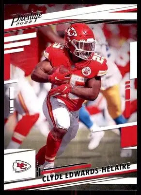 Clyde Edwards-Helaire 2022 Panini Prestige Kansas City Chiefs trading card