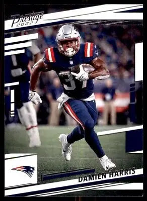 Damien Harris football card from 2022 Panini Prestige New England Patriots #199