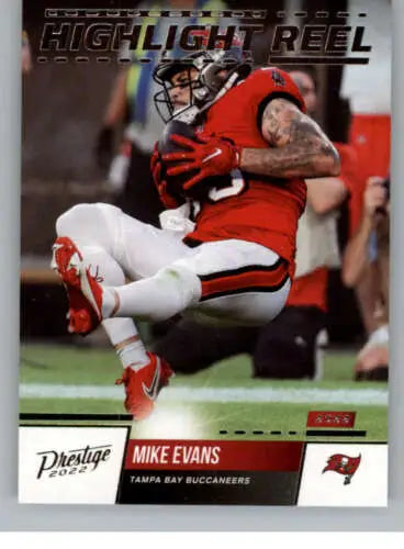 Mike Evans 2022 Panini Prestige Highlight Reel football card with original gloss NM-MT