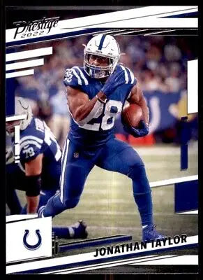 Jonathan Taylor football card from 2022 Panini Prestige Indianapolis Colts #124