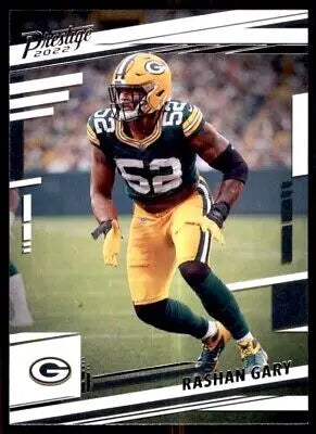 Rashan Gary football card from 2022 Panini Prestige featuring the Green Bay Packers