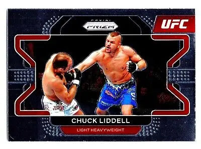 Chuck Liddell Panini Prizm UFC trading card from the 2022 collection