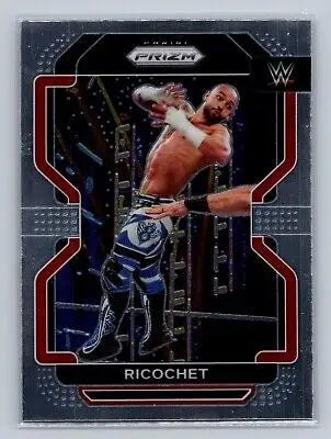 2022 Panini Prizm WWE #145 Ricochet wrestling card in vibrant design for collectors